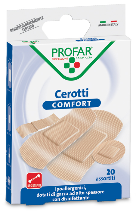 CEROTTO COMFORT ASSORTITI 20 PEZZI PROFAR - Farmacia Nuova Dr.ssa Gabriella Catellani