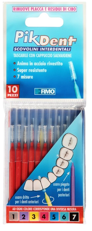 PIKDENT STUZZICOLINO 4 ROSSO 10 PEZZI - Farmacia Nuova Dr.ssa Gabriella Catellani