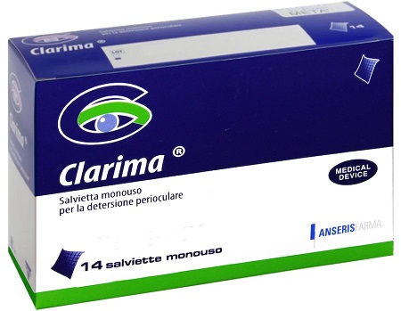 SALVIETTA PERIOCULARE CLARIMA 14 PEZZI - Farmacia Nuova Dr.ssa Gabriella Catellani