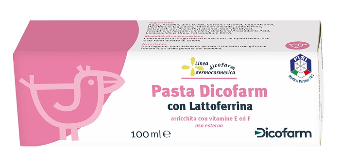 DICOFARM PASTA CON LATTOFERRINA PELLI DELICATE 100 ML - Farmacia Nuova Dr.ssa Gabriella Catellani