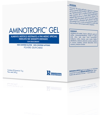 AMINOTROFIC GEL ALIMENTO DIETETICO A FINI MEDICI SPECIALI 20 BUSTINE 12 G - Farmacia Nuova Dr.ssa Gabriella Catellani