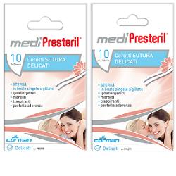 CEROTTO PER SUTURA MEDIPRESTERIL DELICATI TESSUTO NON TESSUTO 6,4X108MM 10 PEZZI - Farmacia Nuova Dr.ssa Gabriella Catellani