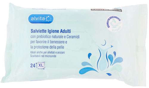 ALVITA SALVIETTE IGIENE ADULTI 24 PEZZI - Farmacia Nuova Dr.ssa Gabriella Catellani
