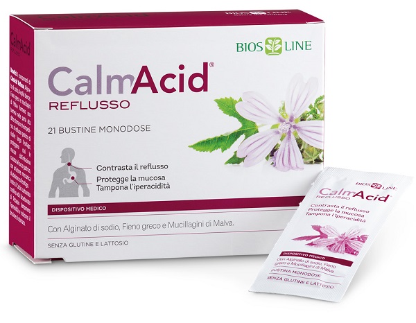 BIOSLINE CALMACID REFLUSSO 21 BUSTINE MONODOSE - Farmacia Nuova Dr.ssa Gabriella Catellani