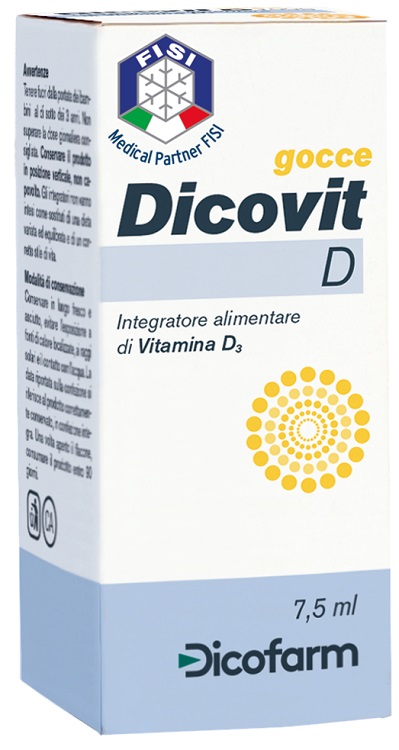 DICOVIT D VITAMINA D3 7,5 ML - Farmacia Nuova Dr.ssa Gabriella Catellani