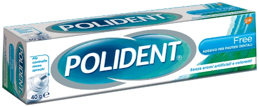 POLIDENT FREE ADESIVO PER PROTESI DENTARIA 40 G - Farmacia Nuova Dr.ssa Gabriella Catellani