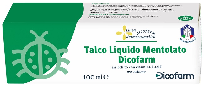 DICOFARM TALCO LIQUIDO MENTOLATO 100 ML - Farmacia Nuova Dr.ssa Gabriella Catellani