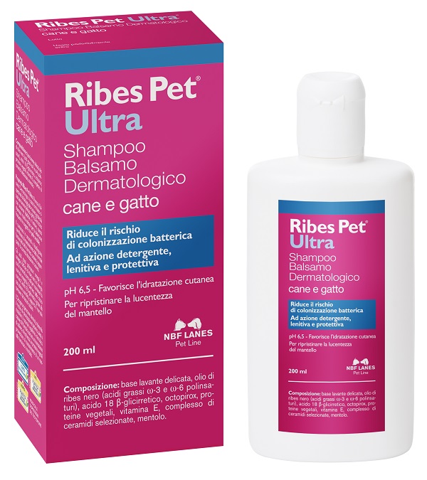 RIBES PET ULTRA SHAMPOO DERMATOLOGICO FLACONE 200 ML - Farmacia Nuova Dr.ssa Gabriella Catellani