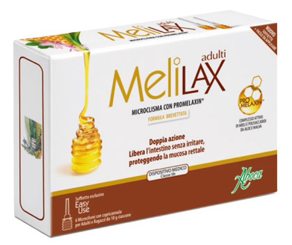 MELILAX ADULTI MICROCLISMI 6 PEZZI 10 G - Farmacia Nuova Dr.ssa Gabriella Catellani