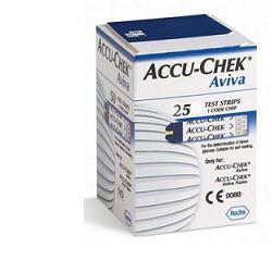 STRISCE MISURAZIONE GLICEMIA ACCU-CHEK AVIVA BRK RETAIL 25 PEZZI - Farmacia Nuova Dr.ssa Gabriella Catellani
