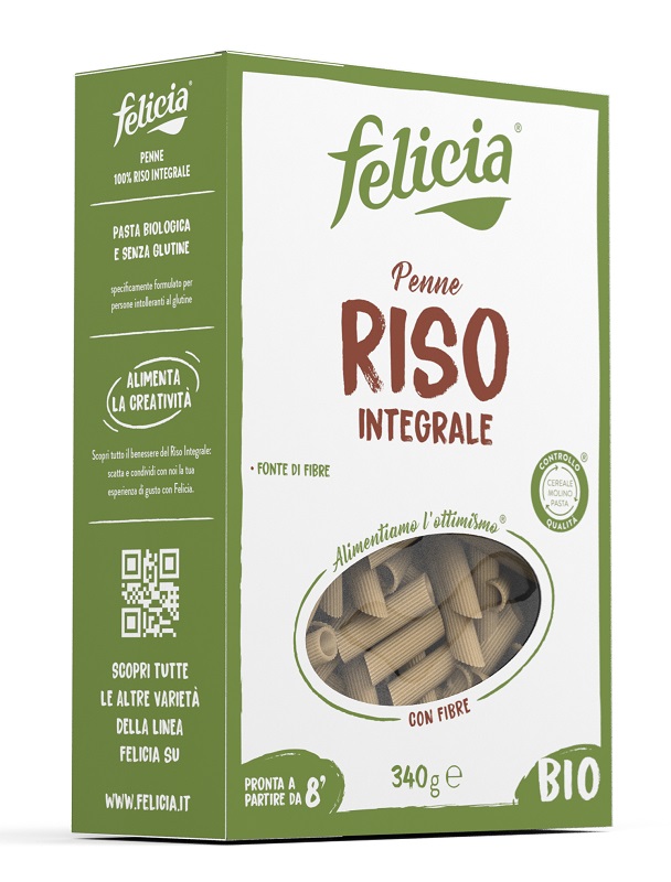FELICIA BIO RISO INTEGRALE PENNE 340 G - Farmacia Nuova Dr.ssa Gabriella Catellani
