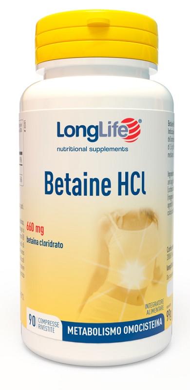 LONGLIFE BETAINE HCL 90 COMPRESSE RIVESTITE - Farmacia Nuova Dr.ssa Gabriella Catellani