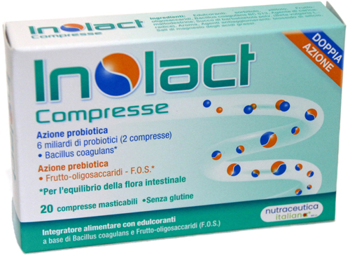 INOLACT 20 COMPRESSE MASTICABILI - Farmacia Nuova Dr.ssa Gabriella Catellani