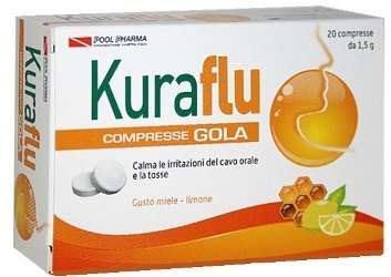 KURAFLU GOLA LIMONE/MIELE 20 COMPRESSE - Farmacia Nuova Dr.ssa Gabriella Catellani