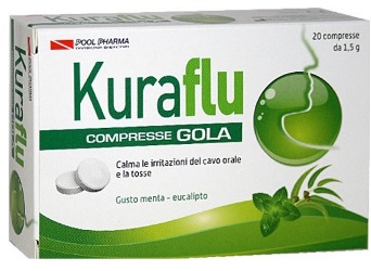 KURAFLU GOLA EUCALIPTO 20 COMPRESSE 1,5 G - Farmacia Nuova Dr.ssa Gabriella Catellani