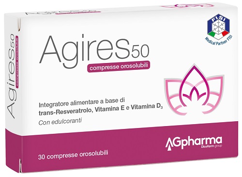 AGIRES 50 30 COMPRESSE OROSOLUBILI SCATOLA 5,4 G - Farmacia Nuova Dr.ssa Gabriella Catellani