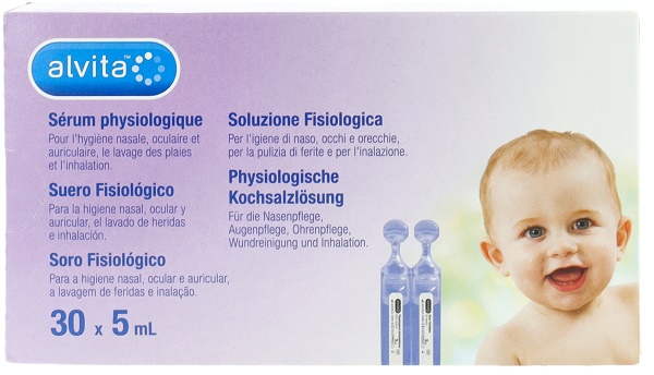 SOLUZIONE FISIOLOGICA ALVITA 30 FIALE X 5 ML - Farmacia Nuova Dr.ssa Gabriella Catellani