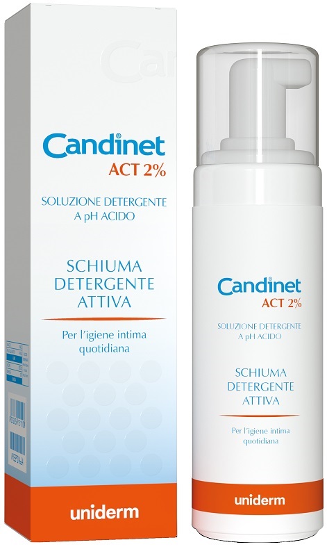 CANDINET ACT 2% SCHIUMA DETERGENTE ATTIVA 150 ML - Farmacia Nuova Dr.ssa Gabriella Catellani