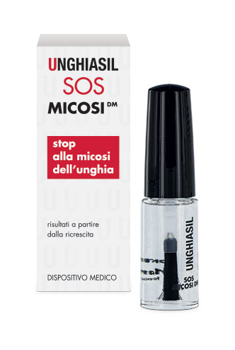 ANTIMICOTICO UNGHIASIL SOS MICOSI IN FLACONE DI VETRO 5 ML CON PENNELLO APPLICATORE + ASTUCCIO - Farmacia Nuova Dr.ssa Gabriella Catellani