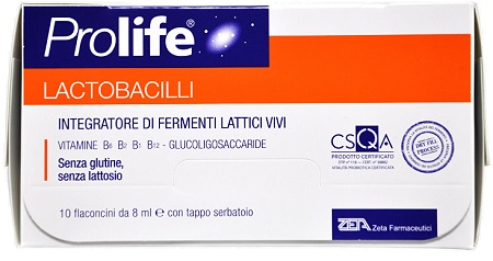 PROLIFE LACTOBACILLI 10 FLACONCINI 8 ML - Farmacia Nuova Dr.ssa Gabriella Catellani