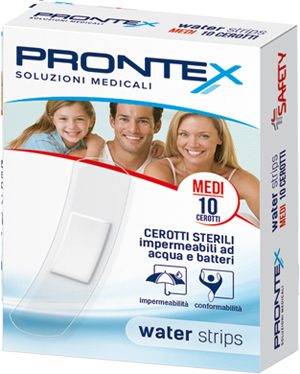 CEROTTO PRONTEX WATER STRIPS MEDIO 10 PEZZI - Farmacia Nuova Dr.ssa Gabriella Catellani