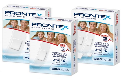 CEROTTO PRONTEX WATER STRIPS ASSORTITO 20 PEZZI - Farmacia Nuova Dr.ssa Gabriella Catellani