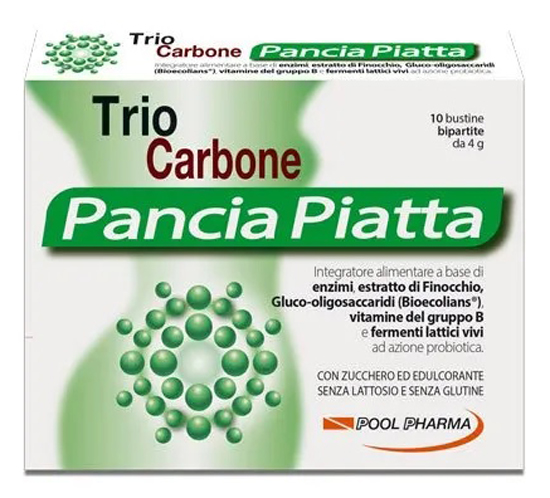 TRIOCARBONE PANCIA PIATTA 10 BUSTINE BIPARTITE 4 G - Farmacia Nuova Dr.ssa Gabriella Catellani