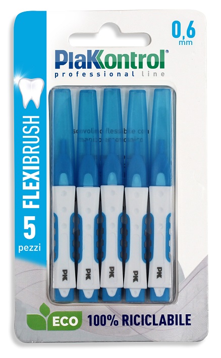 PLAKKONTROL SCOVOLINO INTERDENTALE FLEXI BRUSH06 BLISTER 5 PEZZI - Farmacia Nuova Dr.ssa Gabriella Catellani
