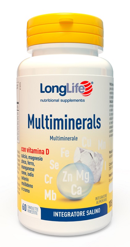 LONGLIFE MULTIMINERALS 60 TAVOLETTE RIVESTITE - Farmacia Nuova Dr.ssa Gabriella Catellani