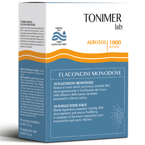 TONIMER LAB AEROSOL 18 FLACONCINI 3 ML MONODOSE - Farmacia Nuova Dr.ssa Gabriella Catellani