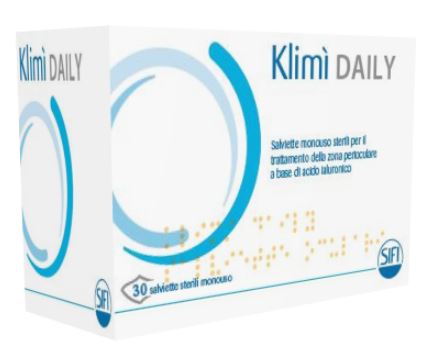 KLIMI' DAILY 30 SALVIETTINE DETERGENTI MONOUSO STERILI PER L'IGIENE OCULARE - Farmacia Nuova Dr.ssa Gabriella Catellani