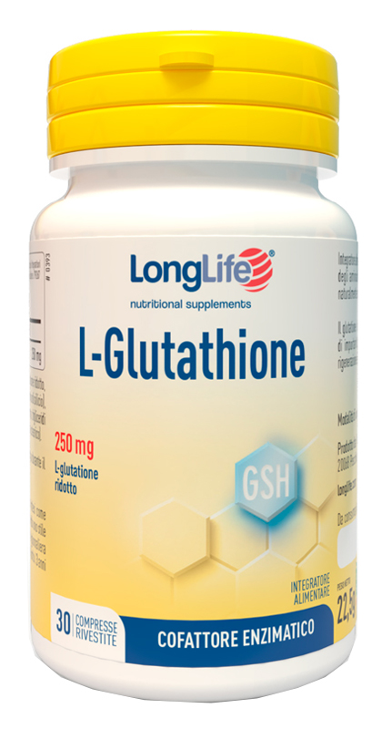 LONGLIFE L-GLUTATHIONE 250 MG 30 COMPRESSE - Farmacia Nuova Dr.ssa Gabriella Catellani