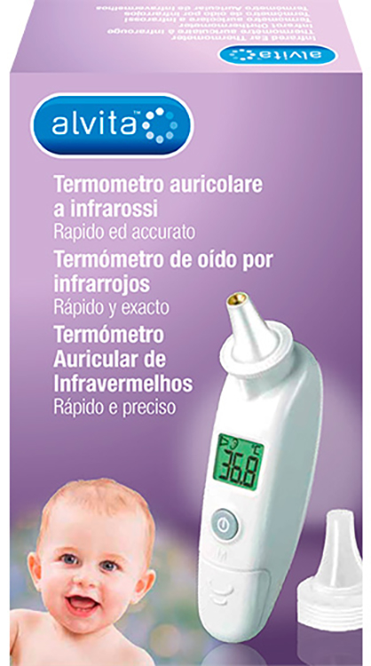 ALVITA TERMOMETRO AURICOLARE A INFRAROSSI - Farmacia Nuova Dr.ssa Gabriella Catellani