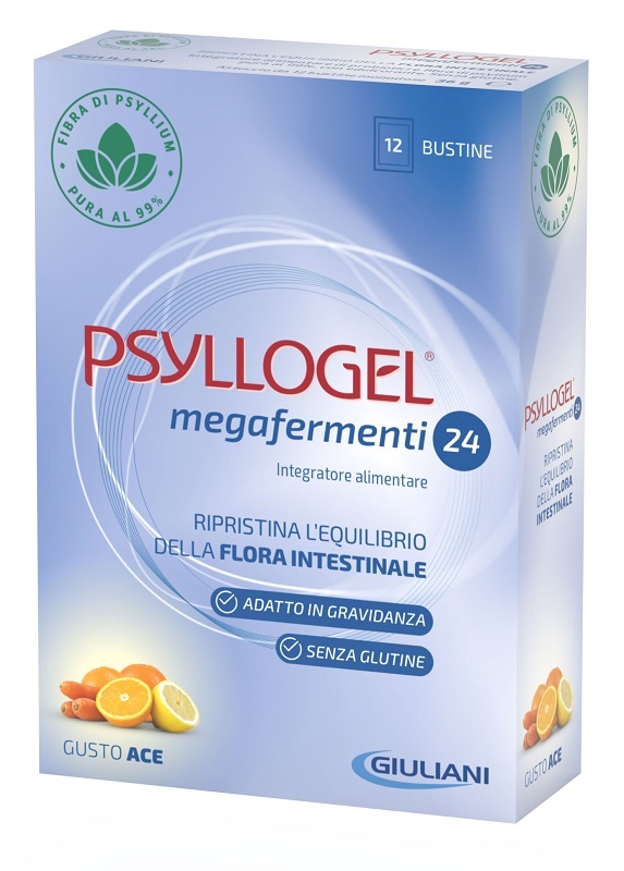 PSYLLOGEL MEGAFERMENTI 24 ACE 12 BUSTE 3 G - Farmacia Nuova Dr.ssa Gabriella Catellani