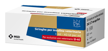 SIRINGA INSULINA USO VETERINARIO MSD-AH 30 SIRINGHE 40 UI/ML - Farmacia Nuova Dr.ssa Gabriella Catellani