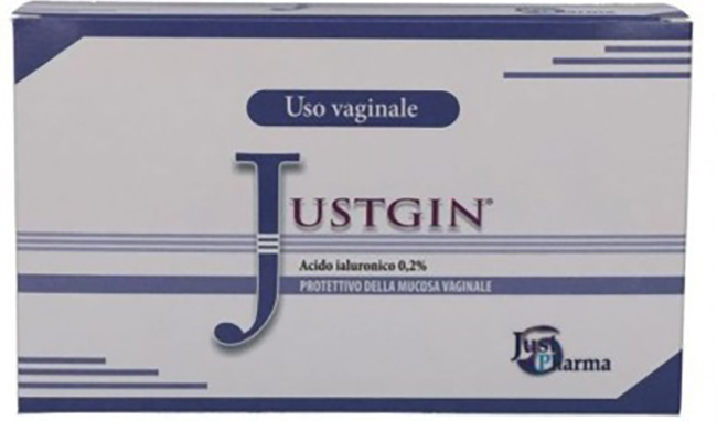 JUSTGIN PROTETTIVO MUCOSA VAGINALE ACIDO IALURONICO 4 FLACONI DA 30 ML - Farmacia Nuova Dr.ssa Gabriella Catellani