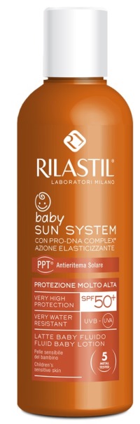 RILASTIL SUN SYSTEM PHOTO PROTECTION THERAPY SPF50+ BABY FLUIDO 200 ML - Farmacia Nuova Dr.ssa Gabriella Catellani