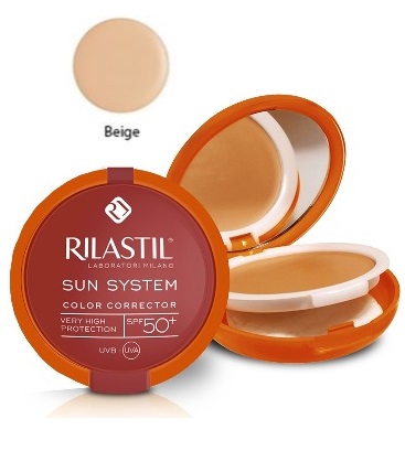 RILASTIL SUN SYSTEM PHOTO PROTECTION THERAPY SPF50+ COMPATTO BEIGE 10 ML - Farmacia Nuova Dr.ssa Gabriella Catellani
