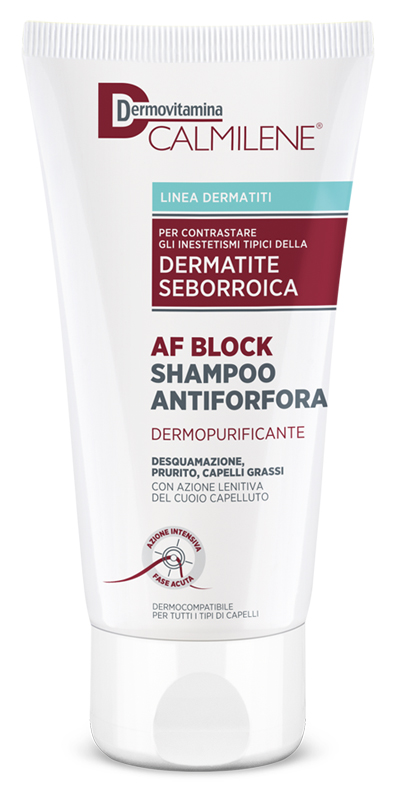 DERMOVITAMINA CALMILENE AF BLOCK SHAMPOO ANTIFORFORA DERMOPURIFICANTE DERMATITE SEBORROICA 200 ML - Farmacia Nuova Dr.ssa Gabriella Catellani