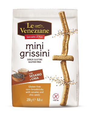 LE VENEZIANE MINI GRISSINI SESAMO E CHIA 250 G - Farmacia Nuova Dr.ssa Gabriella Catellani