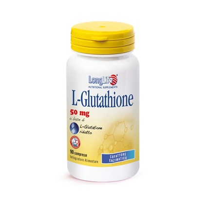 LONGLIFE L-GLUTATHIONE 50 MG 90 COMPRESSE - Farmacia Nuova Dr.ssa Gabriella Catellani