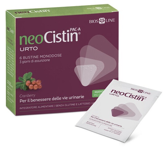 NEOCISTIN PAC A URTO 6 BUSTINE MONODOSE - Farmacia Nuova Dr.ssa Gabriella Catellani