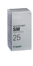 TEST STRIPS PER MISURAZIONE GLICEMIA GLUCOCARD SM 25 PEZZI - Farmacia Nuova Dr.ssa Gabriella Catellani
