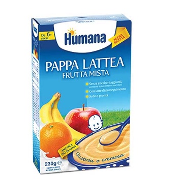 HUMANA PAPPA FRUTTA MISTA 230 G - Farmacia Nuova Dr.ssa Gabriella Catellani