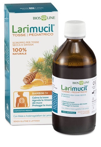 LARIMUCIL TOSSE PEDIATRICO 1+ SCIROPPO 175 ML CE 0426 230 G - Farmacia Nuova Dr.ssa Gabriella Catellani