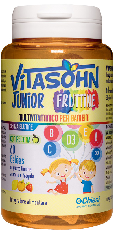 VITASOHN JUNIOR FRUTTINE 60 CARAMELLE - Farmacia Nuova Dr.ssa Gabriella Catellani
