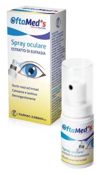 OFTAMED'S SPRAY OCULARE OCCHI ROSSI E IRRITATI ESTRATTO EUFRASIA 10 ML - Farmacia Nuova Dr.ssa Gabriella Catellani