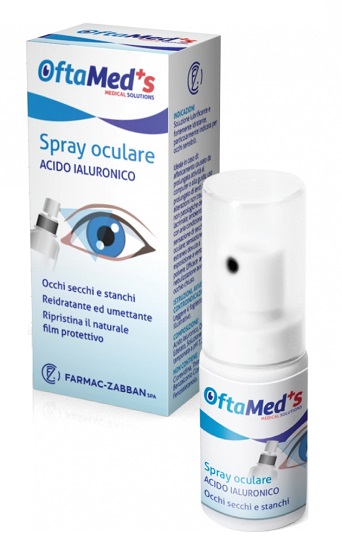 OFTAMED'S SPRAY CULARE OCCHI SECCHI E STANCHI ACIDO IALURONICO 10 ML - Farmacia Nuova Dr.ssa Gabriella Catellani