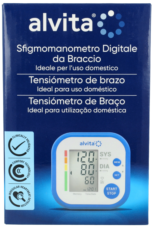 SFIGMOMANOMETRO DIGITALE DA BRACCIO ALVITA - Farmacia Nuova Dr.ssa Gabriella Catellani