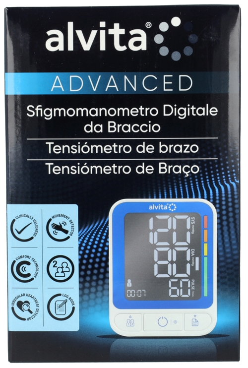SFIGMOMANOMETRO DIGITALE DA BRACCIO ALVITA ADVANCED - Farmacia Nuova Dr.ssa Gabriella Catellani